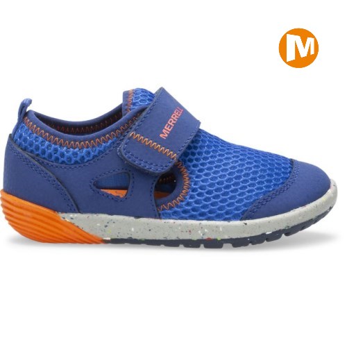 Merrell Bare Steps H2O Kids Trainers Blue UK.ZKUP